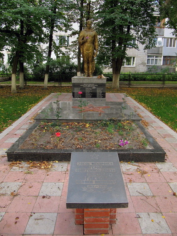 Братская могила в городе Вышгород (общий вид)