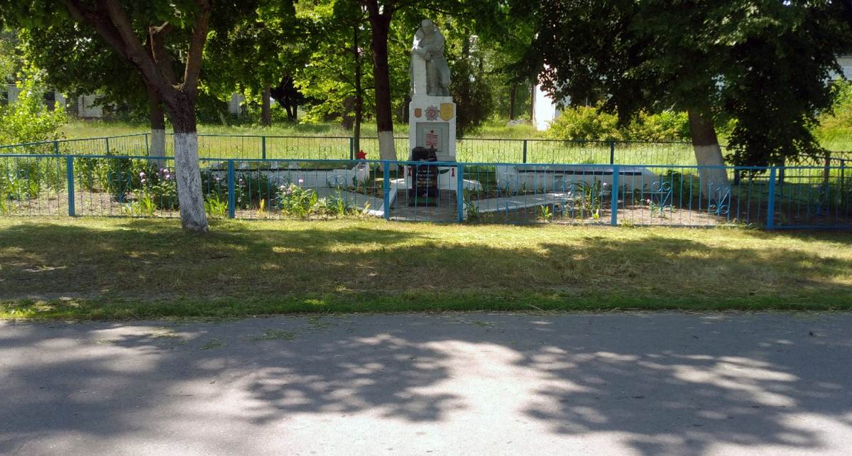 Братская могила в деревне Новая Борщёвка (общий вид)