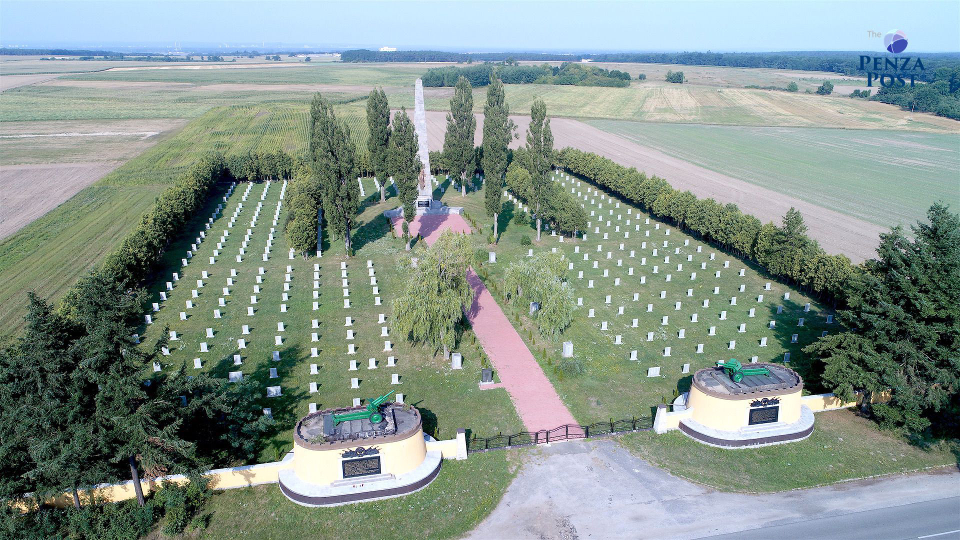 Воинское кладбище в городе Цыбинка