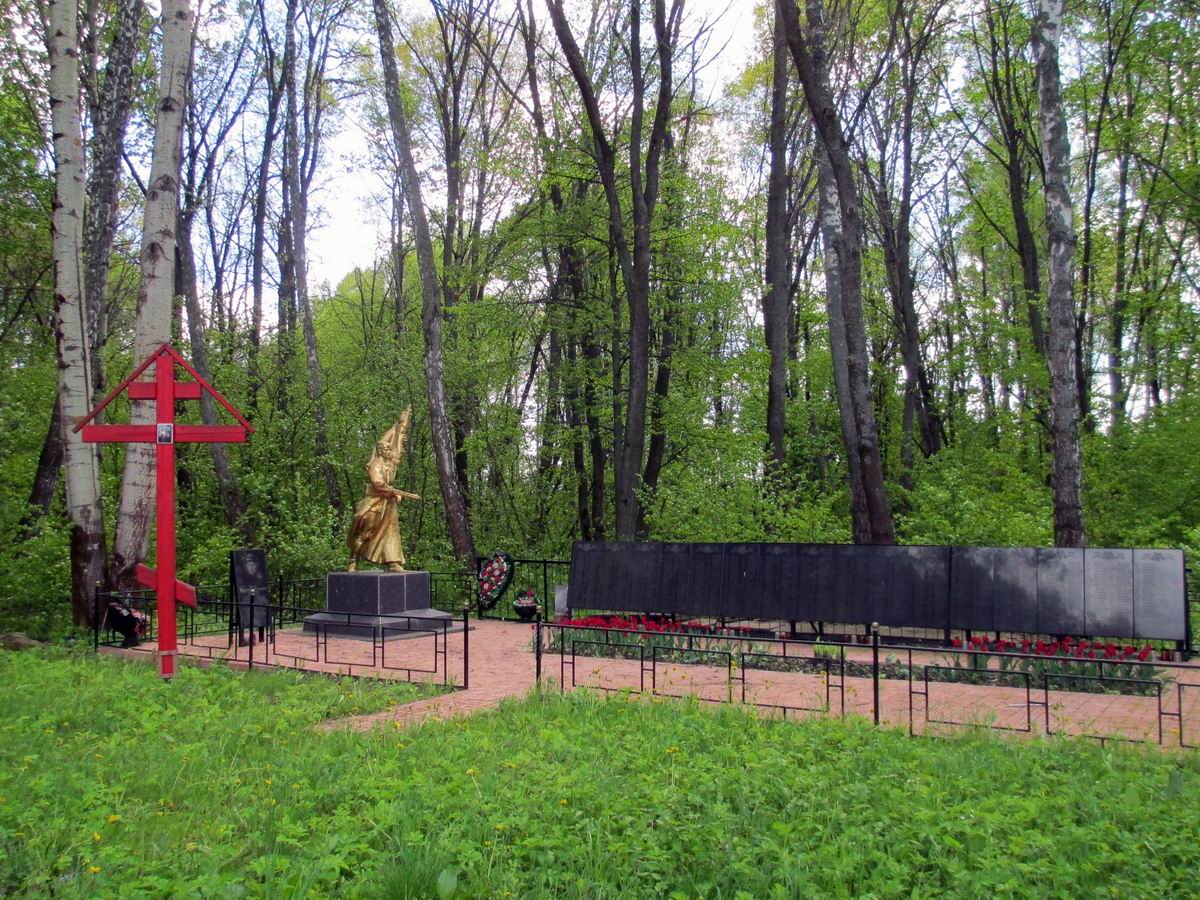 Братская могила в посёлке Дубровский (общий вид)