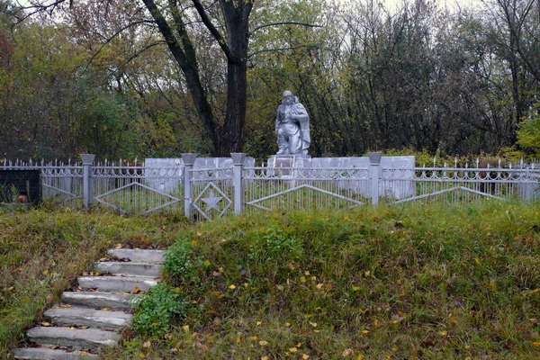 Братская могила в селе Залесье (общий вид)