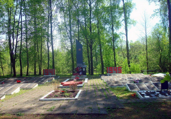 Братская могила в деревне Новые Вайханы (общий вид)