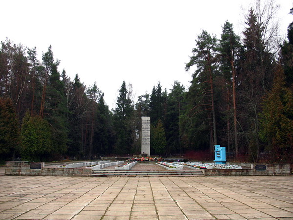 Братская могила в городе Луга (общий вид)