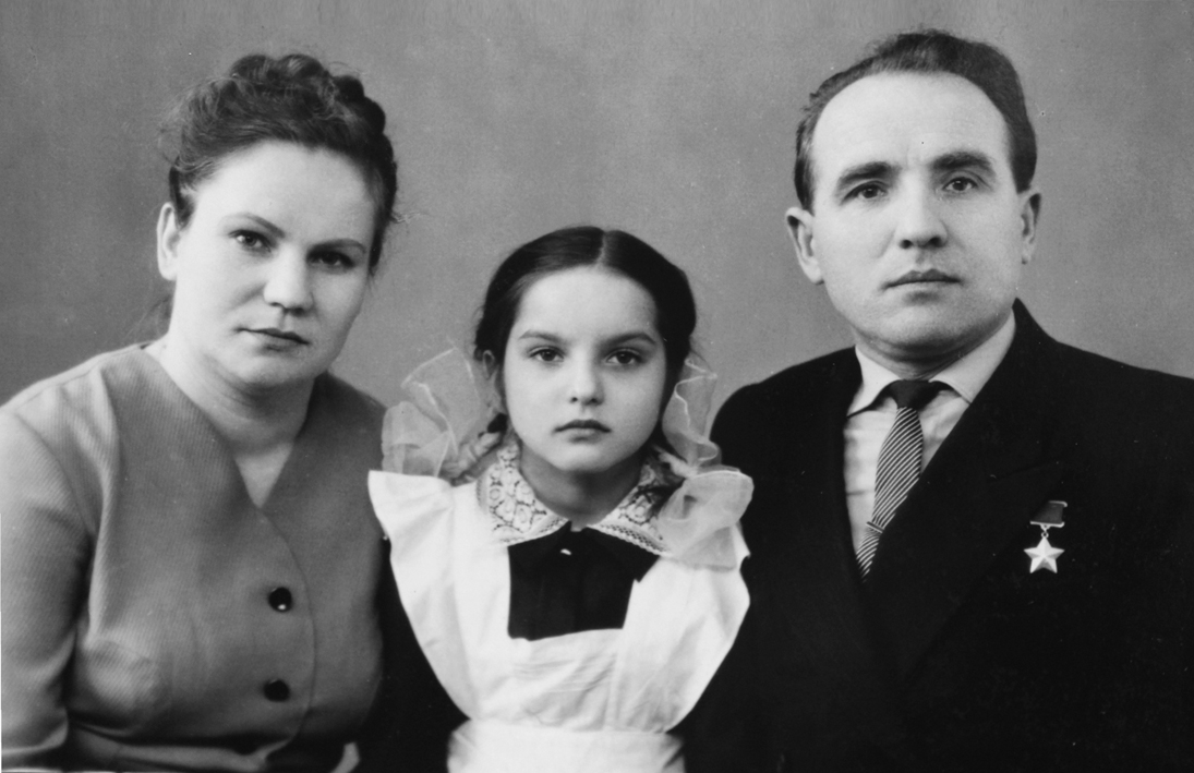 В.И.Чудайкин с семьёй, 1960-е годы
