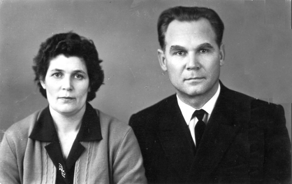 С.И. Кравцов  с супругой Марией Ивановной