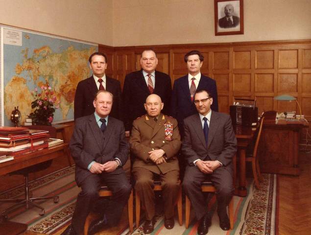 Г.К. Цинев с группой работников КГБ СССР