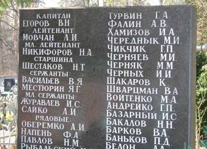 В Киеве на кладбище Пуща-Водица (фрагмент)