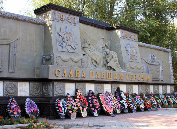 Братская могила в городе Котельниково (общий вид)