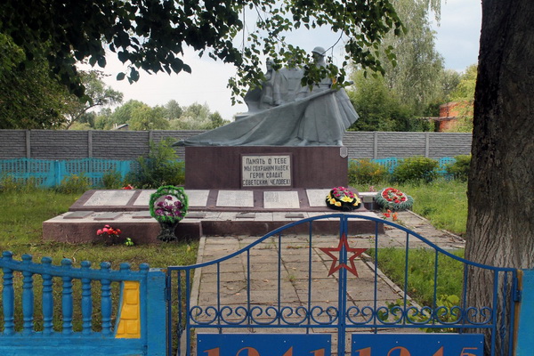Братская могила в деревне Высокое (общий вид)