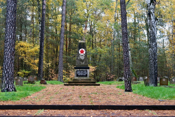 Воинское кладбище в городе Росслау (общий вид)