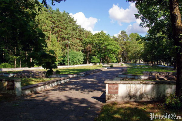 Воинское кладбище в городе Укмерге (общий вид)