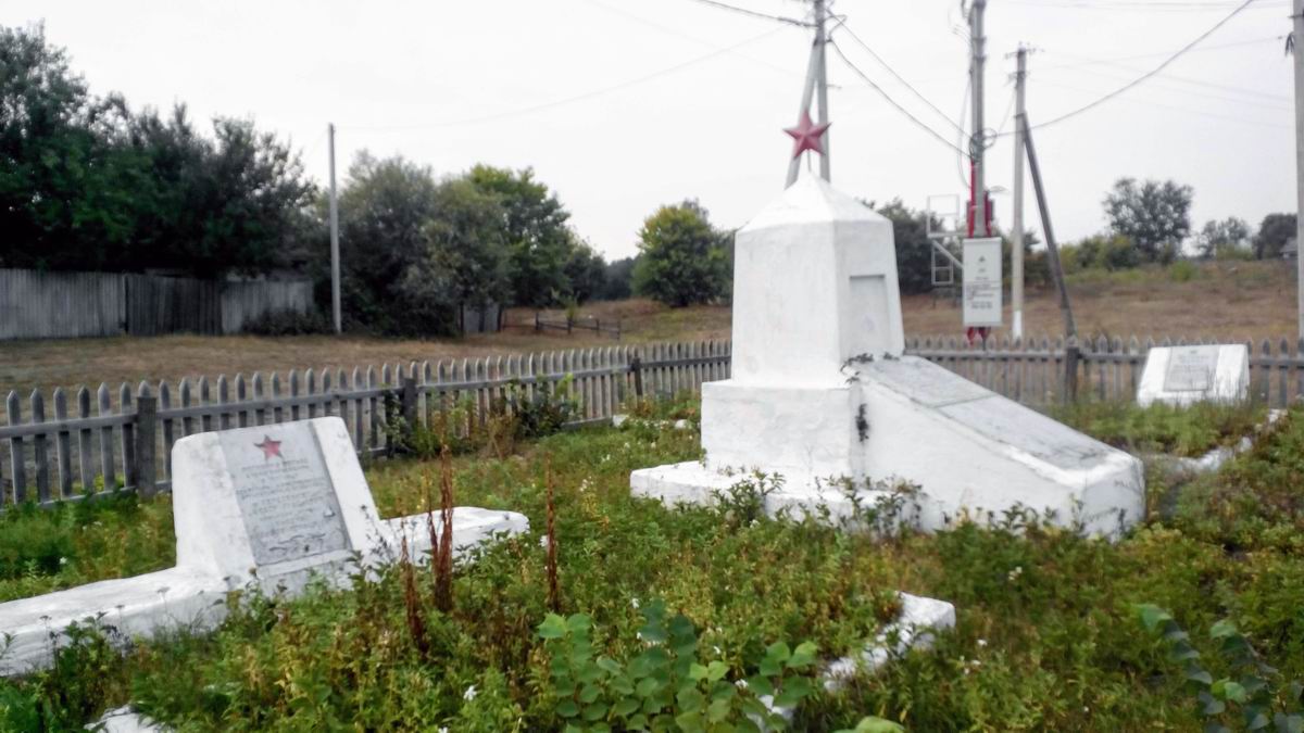Братская могила в селе Вельбовка (общий вид)