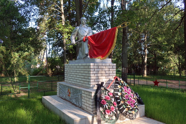 Братская могила в деревне Новохованск (общий вид)