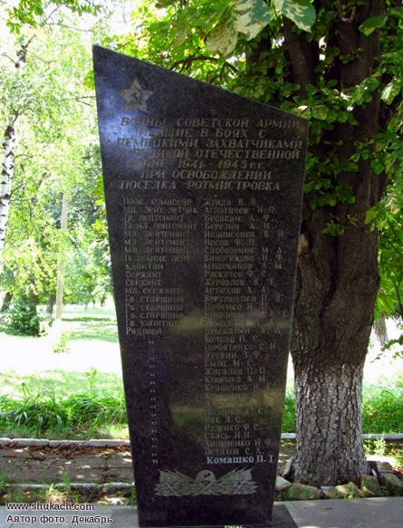 Братская могила в селе Ротмистровка (вид 2)