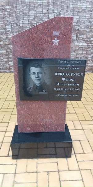 Памятный знак в п. Рамонь