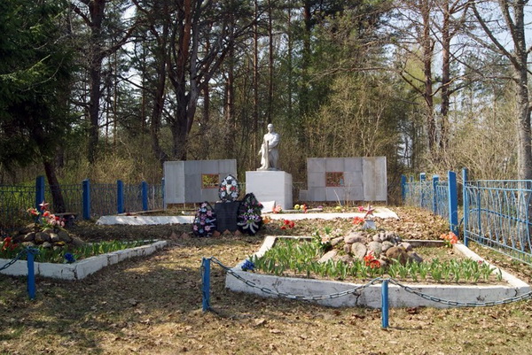 Братская могила в деревне Чайки (общий вид)