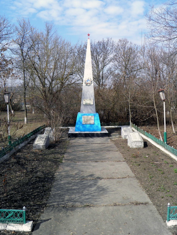 Братская могила в селе Лесное (общий вид)