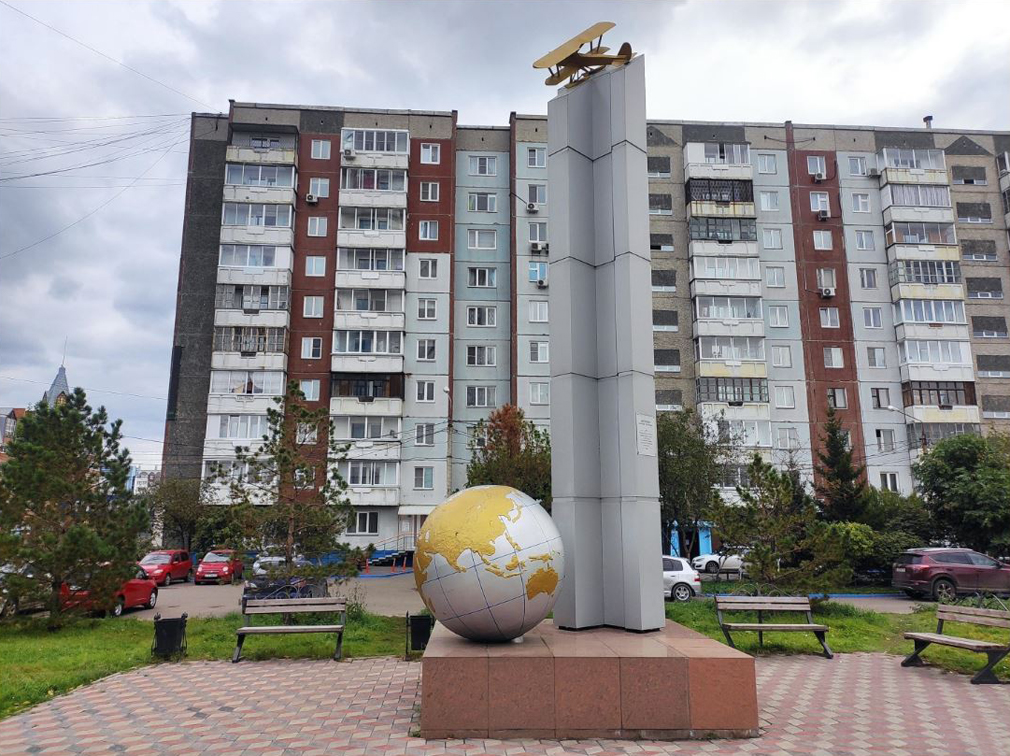 Стела-памятник в Красноярске