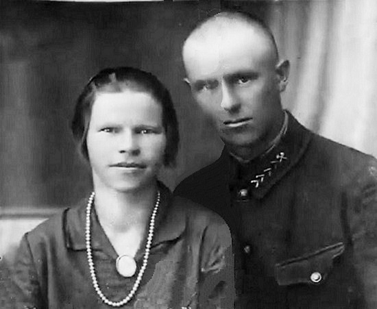 И.П.Байбородов с женой