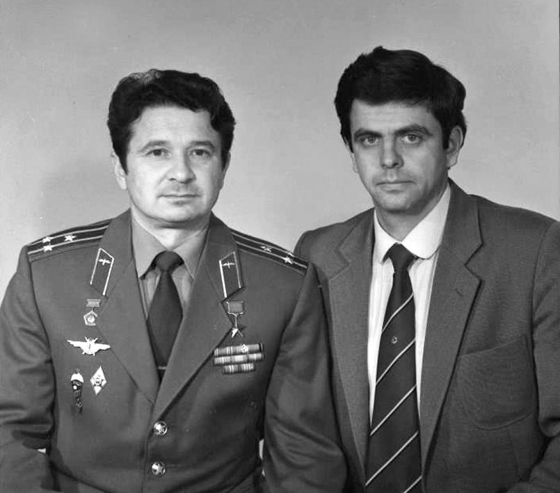 Л.Д. Кизим и В.А. Соловьёв, 1984 год