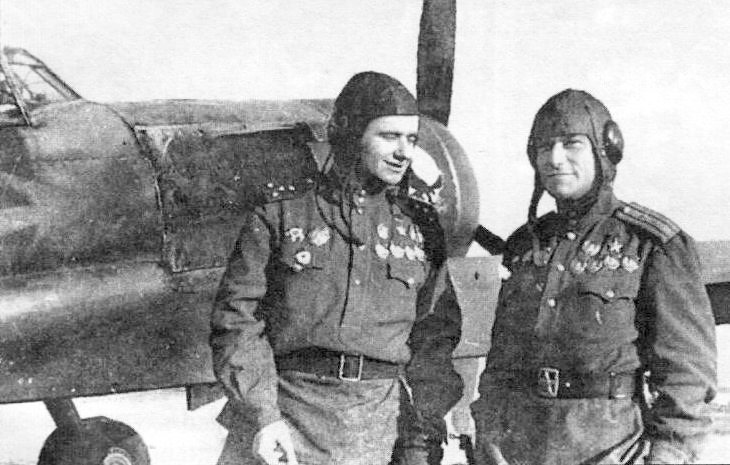 И.Г.Борисов и Амет-хан Султан, 1945 год