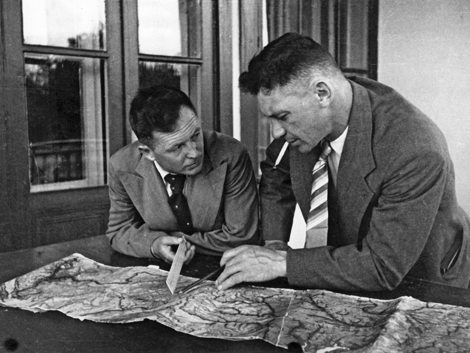 В.К. Коккинаки и А.М. Бряндинский, 1938 год