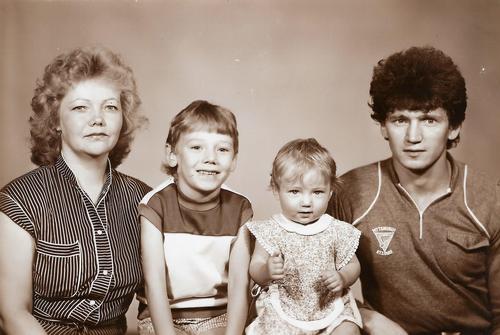 С.А. Багаев с семьёй.