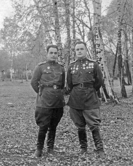 М.А.Живолуп на фронте, 1945 год