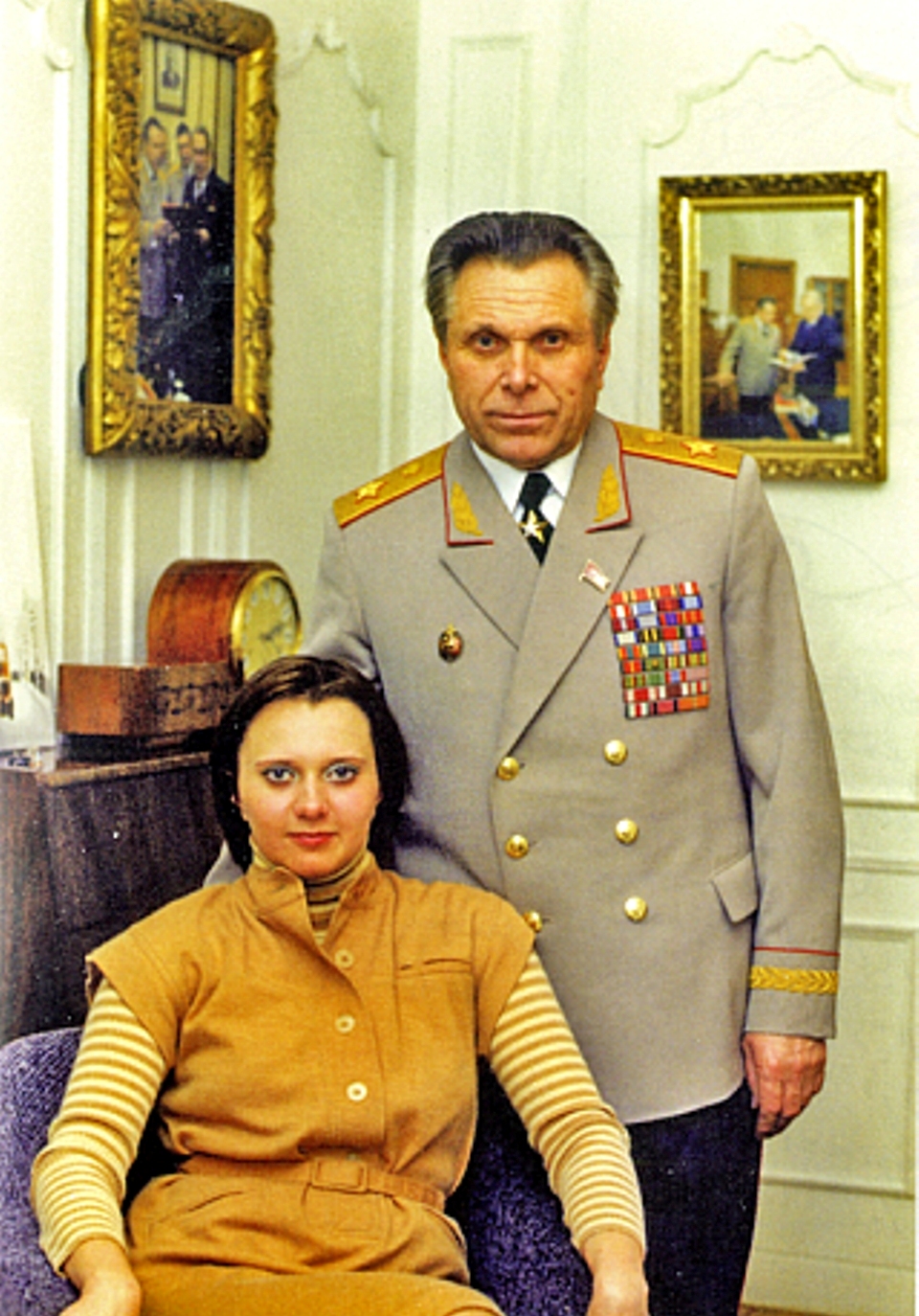 Н.А. Щёлоков с дочерью